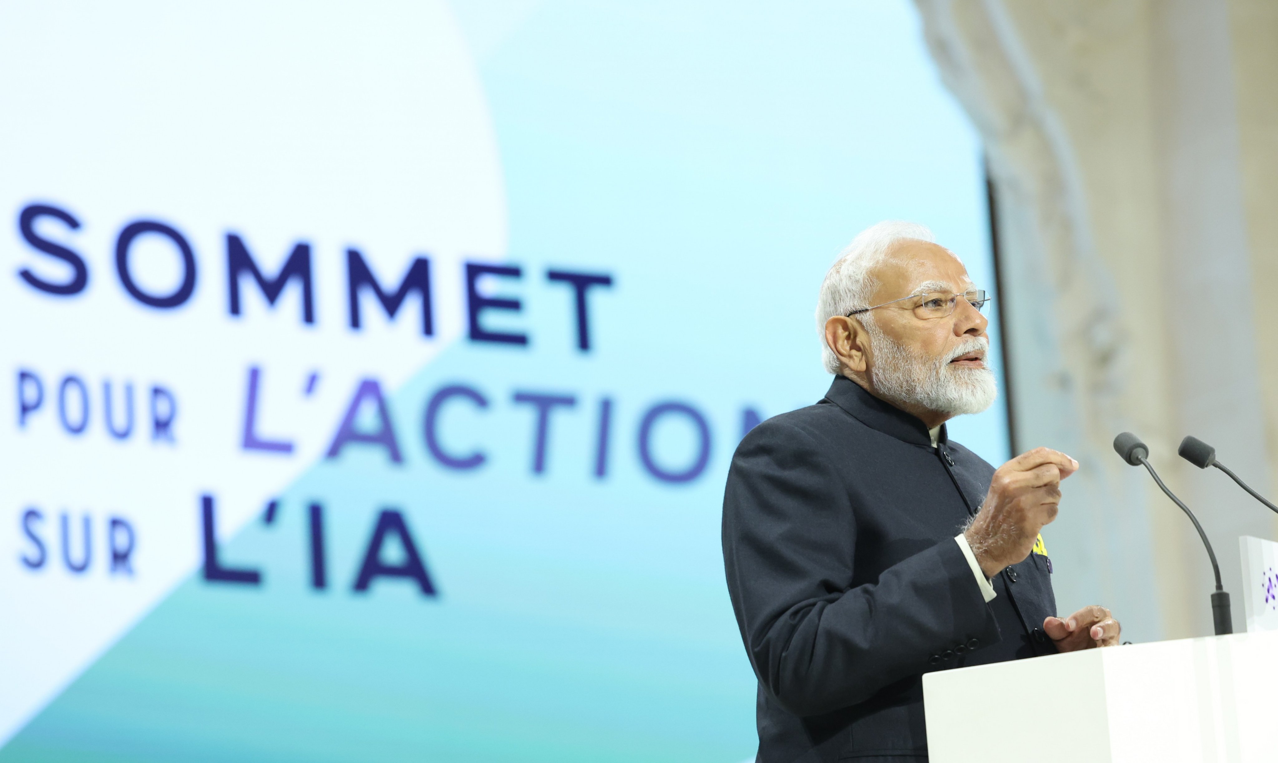 PM Modi Calls for Global AI Governance, Job Re-skilling, and Deepfake Regulation at Paris Summit