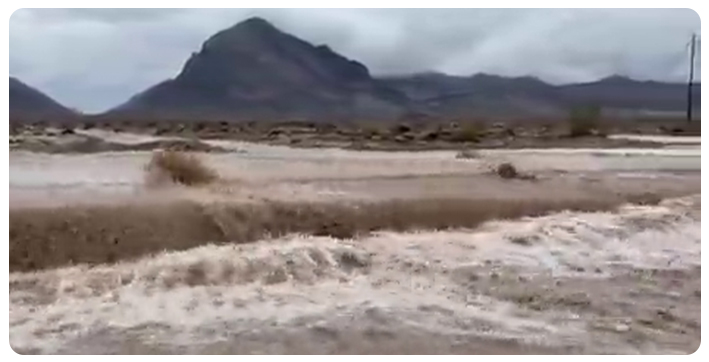 Death Valley, Hottest Place in the World, Flooded After 1- In -1000 Year Rain Event