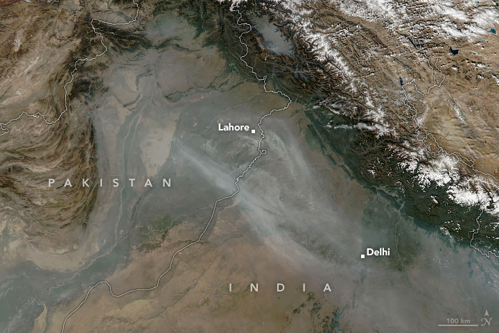 Toxic Smog Blankets India and Pakistan, Visible from Space: NASA Shares Alarming Satellite Image