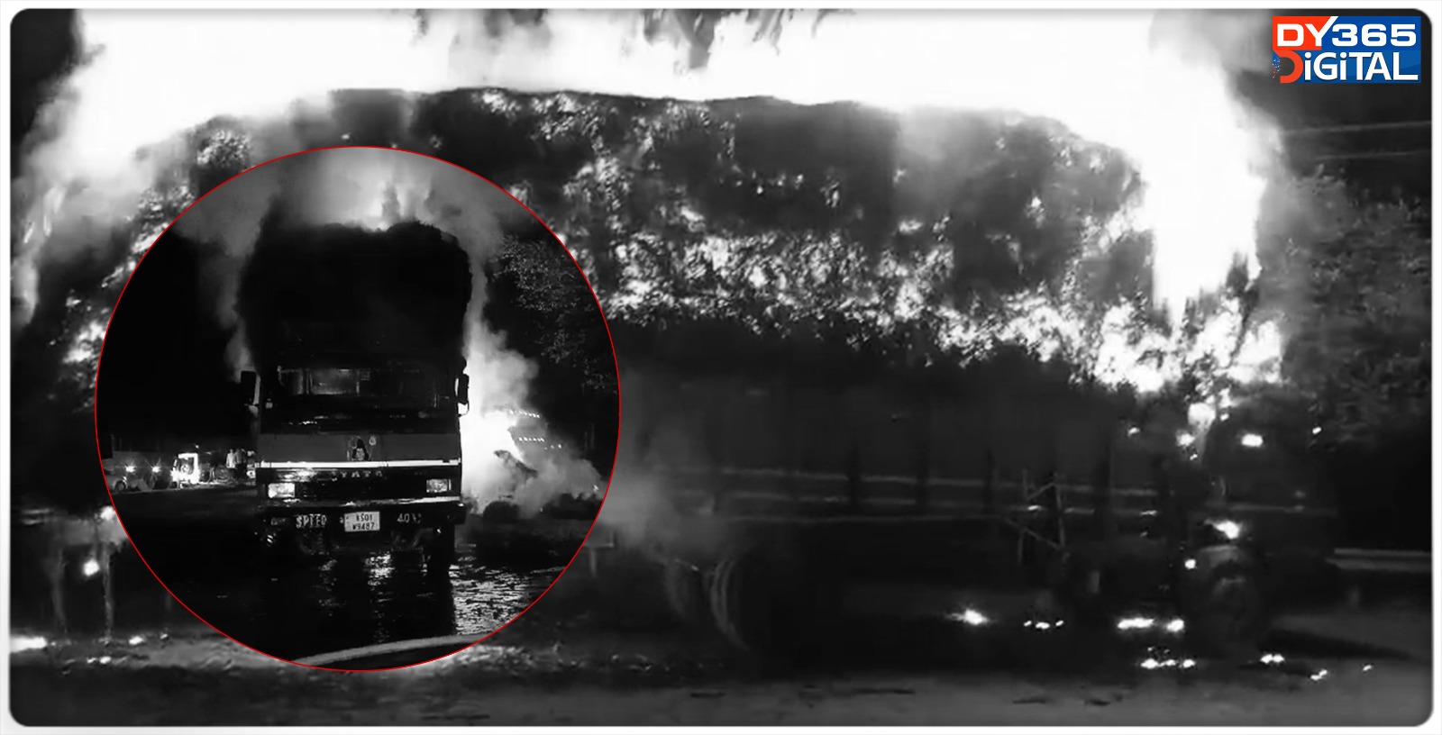 assam-truck-carrying-hay-catches-fire-in-raha