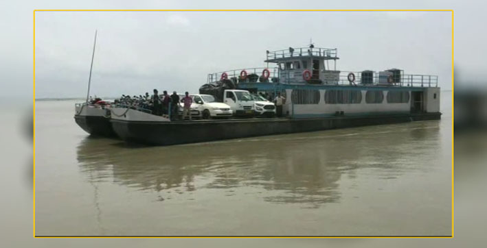 Majuli- Nimati Ferry Service Resumes Amid Floods