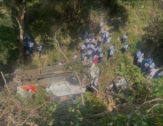 15 Children Injured as School Bus Overturns in Haryana’s Panchkula