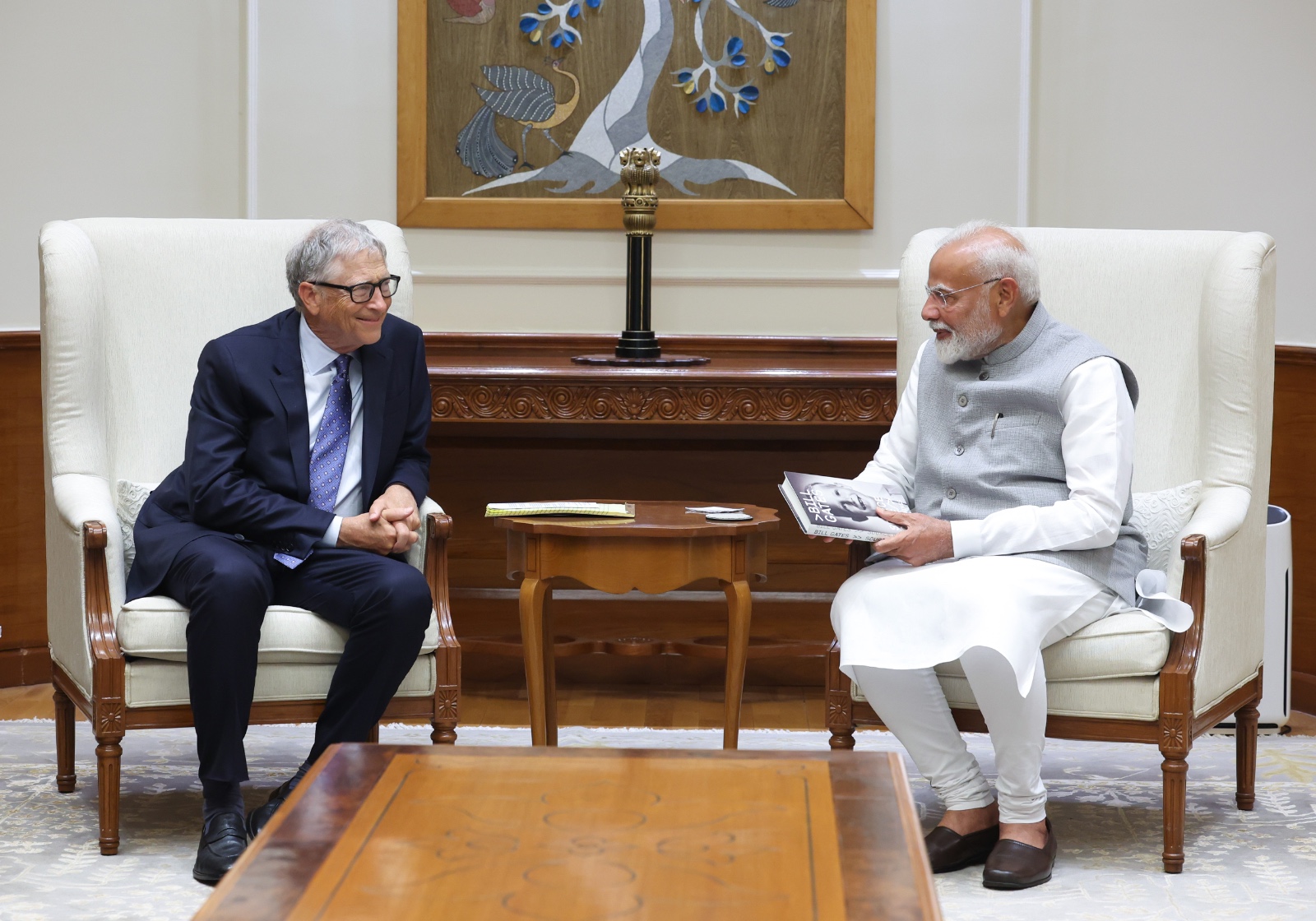 Bill Gates: Currently on his third visit to India within three years