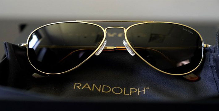 Randolph Engineering Aviator Silver Sunglasses AF 55[]20 Scratched Lenses –  IBBY