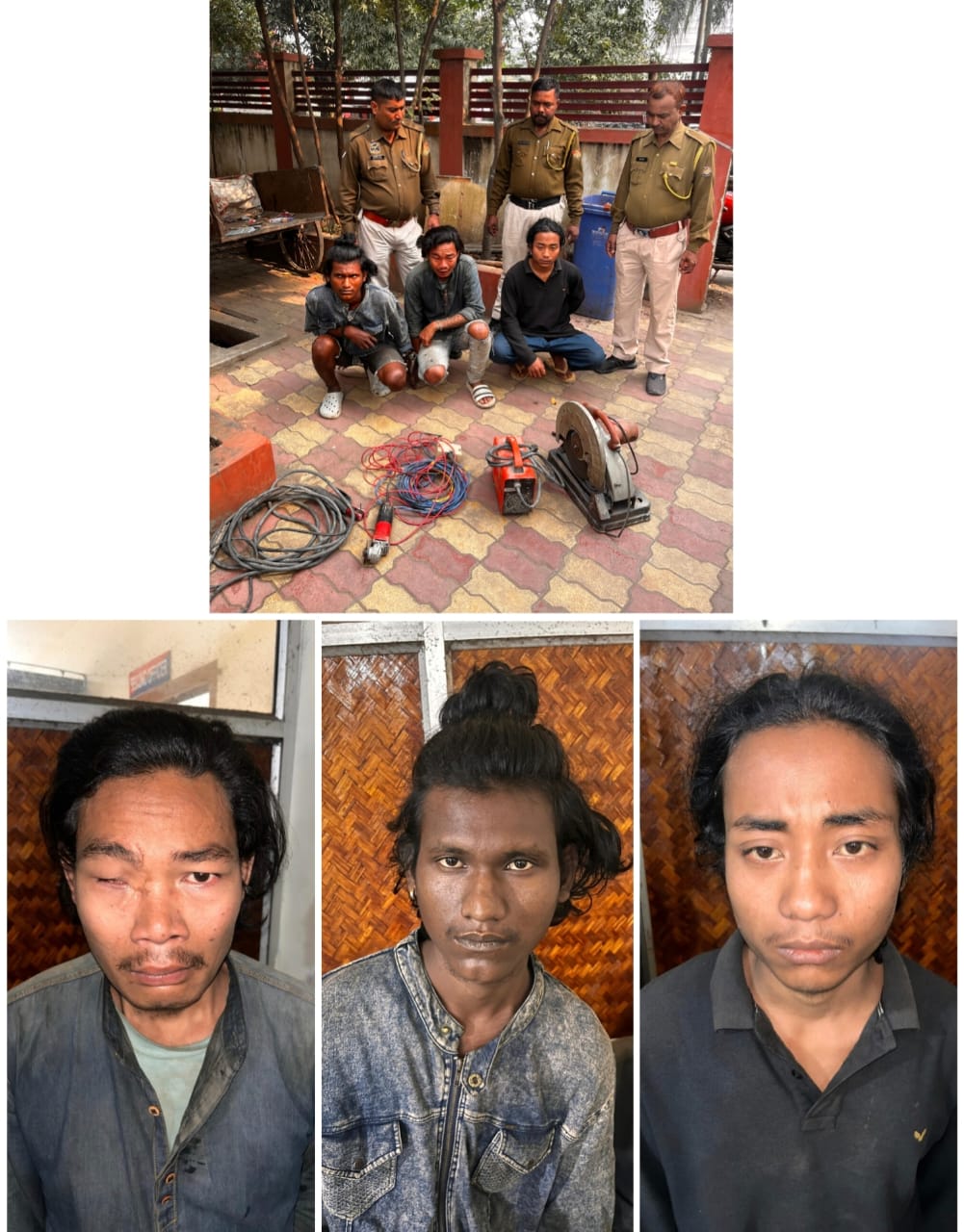 Three Veteran Burglars and Bike Lifters Apprehended in Basistha