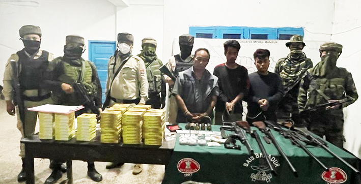 huge-amount-of-arms-ammunition-seized-in-manipur-three-arrested