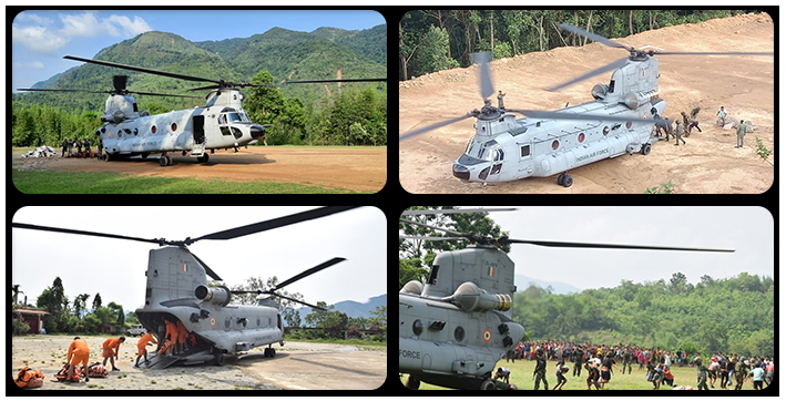 IAF flew over 100 sorties in An- 32s, ALHs, Mi-17s and Chinooks, Rescued 474 People in flood-hit Assam
