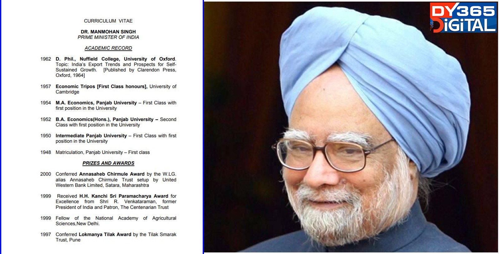 Nation Mourns the Loss of Former Prime Minister Manmohan Singh; Vir Das Calls His Resume ‘Awe-Inspiring’