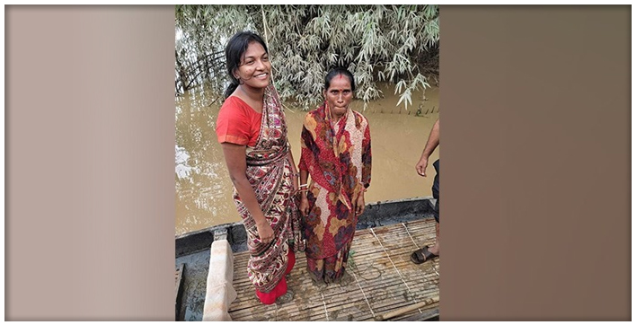 Cachar DC Wades Through Mud To Take Stock Of Flood-Hit Areas, Picture Goes Viral