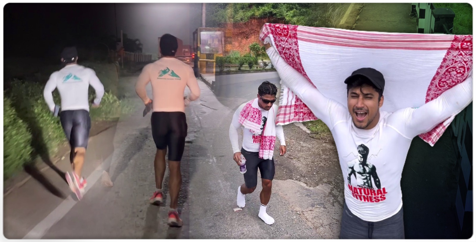 Run Challenge: Ankur Das Cover 72 Km (Jorabat to Shillong), Promotes Methods of Natural Bodybuilding