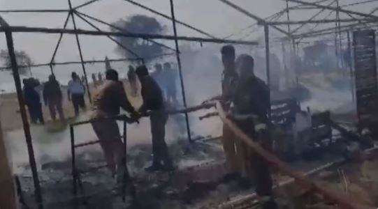 Fire Erupts in Tents at Maha Kumbh in Prayagraj, No Casualties Reported