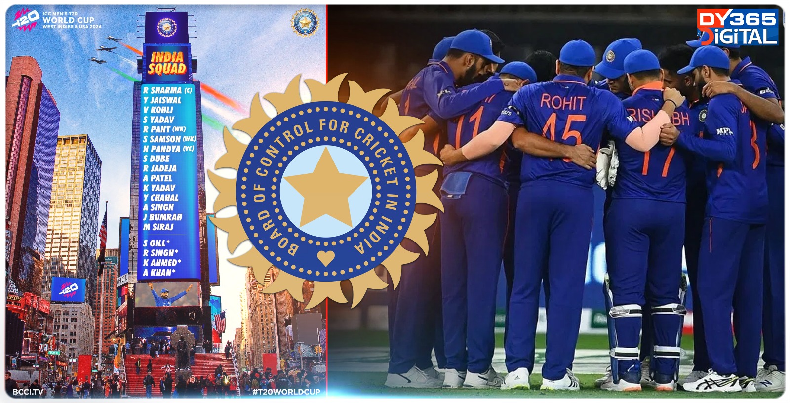 India’s Squad for ICC Men’s T20 World Cup 2024 Announced 