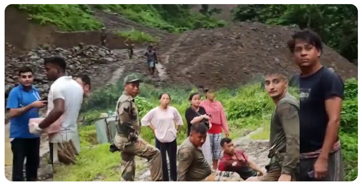 Massive Landslide Hits Indian Army Company in Manipur, 2 Dead, Many Missing