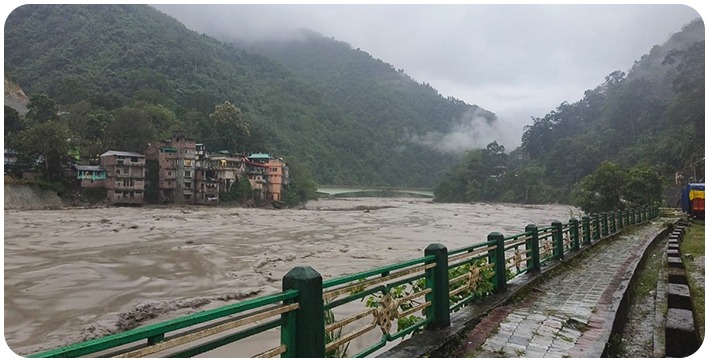 Cloudburst in Sikkim, Flash Floods Wash Away Bridges, 23 Army Personnel Goes Missing