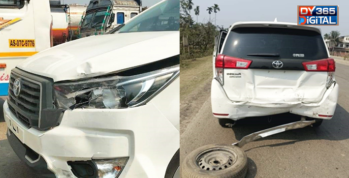 assam-minister-bimal-bora-convoy-meets-with-accident-in-sivasagar
