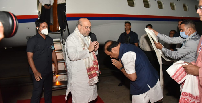 union-home-minister-amit-shah-arrives-guwahati-for-3-day-visit-to-assam