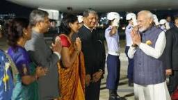 PM Modi Arrives in Rio de Janeiro for G20 Summit After Wrapping Up Productive Visit..