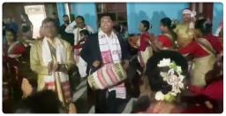 Arunachal Pradesh CM Pema Khandu shows his Dance Moves during Bihu Celebration in Itanagar