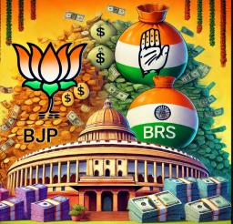 BJP Tops Donation Charts, BRS Surpasses Congress in 2023-24