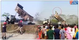 Driver Charred To Death inside Truck in Kamrup